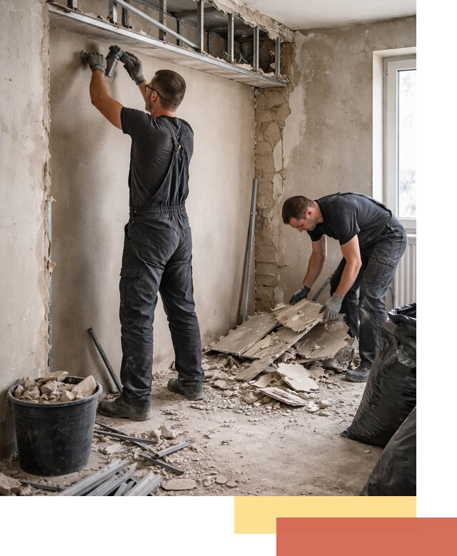 Демонтаж короба из гипсокартона в Белорецке быстро и аккуратно