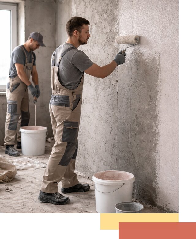 Нанесение бетоноконтакта на стены в Белорецке для последующей отделки