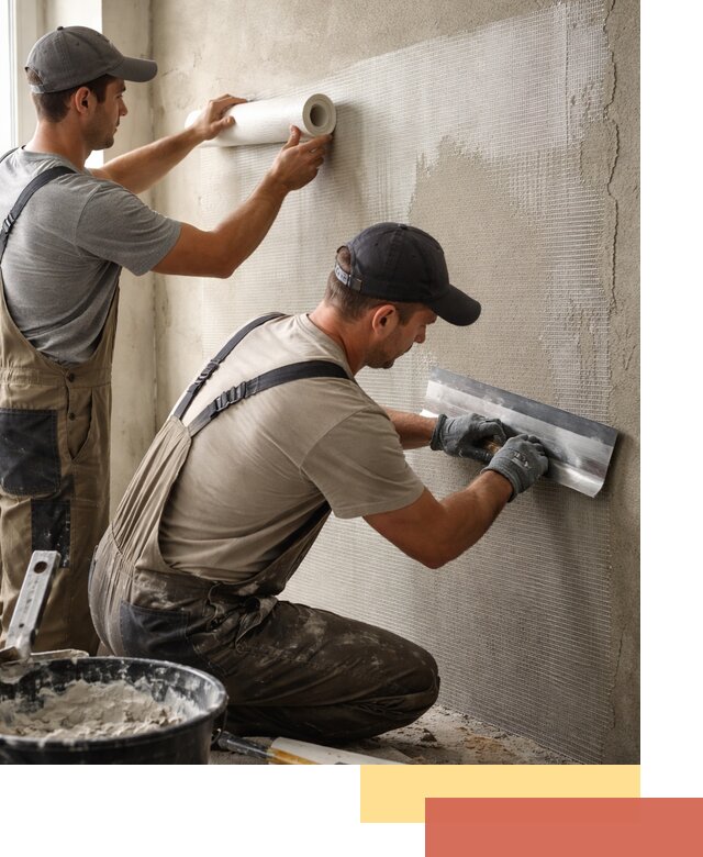 Армирование стен стеклосеткой в Белорецке для прочной отделки