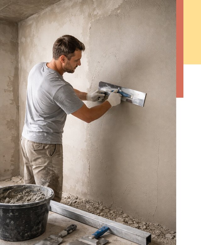 Штукатурка стен без маяков в Белорецке от 7299 руб/м2 — услуги и цена | ОТДЕЛОЧНИК-Блр