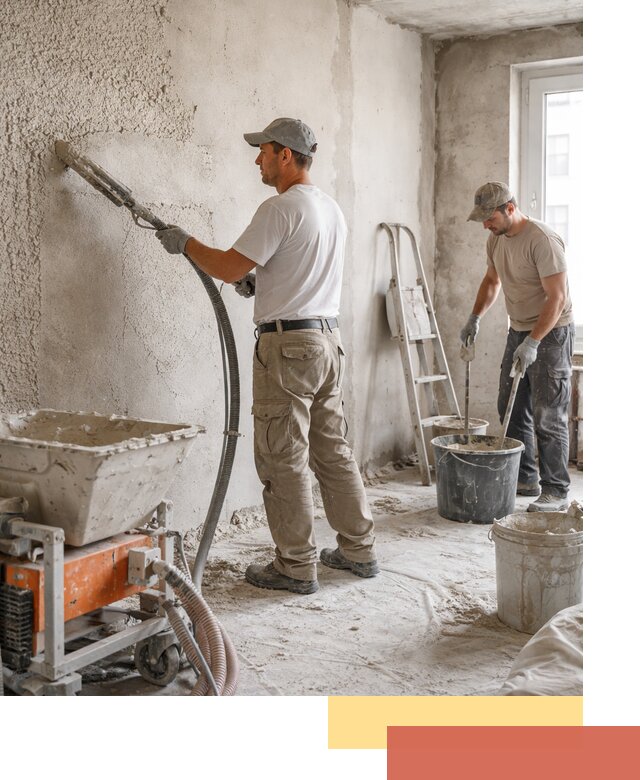 Машинная штукатурка стен в Белорецке — быстро и качественно