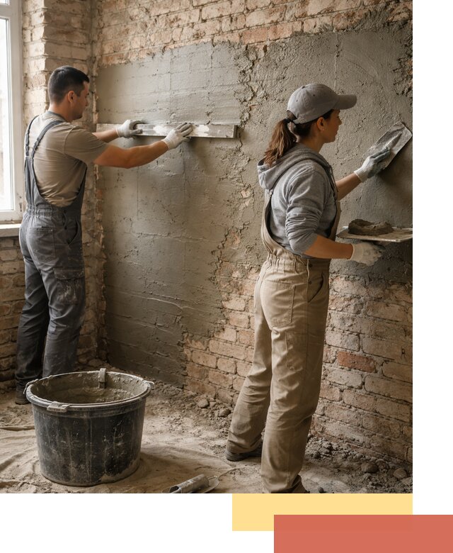 Штукатурка кирпичных стен в Белорецке — качественно и надежно