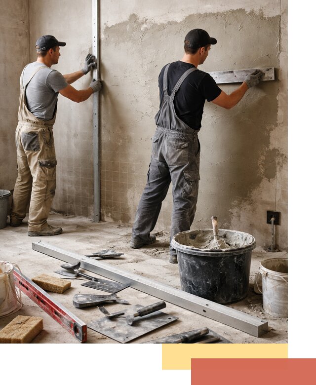 Профессиональная штукатурка стен под плитку в Белорецке