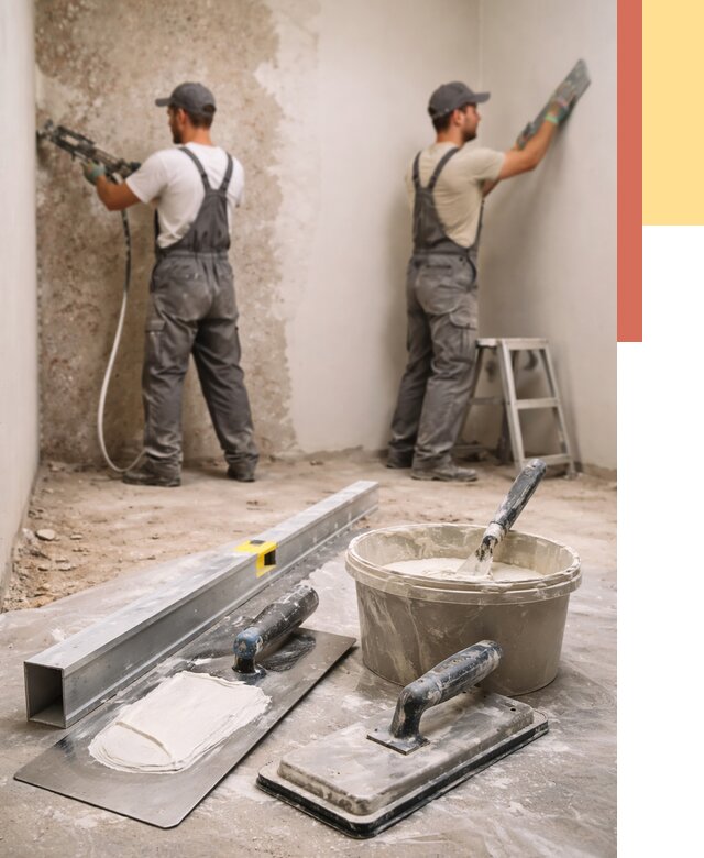 Штукатурка стен под обои в Белорецке от 4562 руб./м2 — выравнивание под обои | ОТДЕЛОЧНИК-Блр