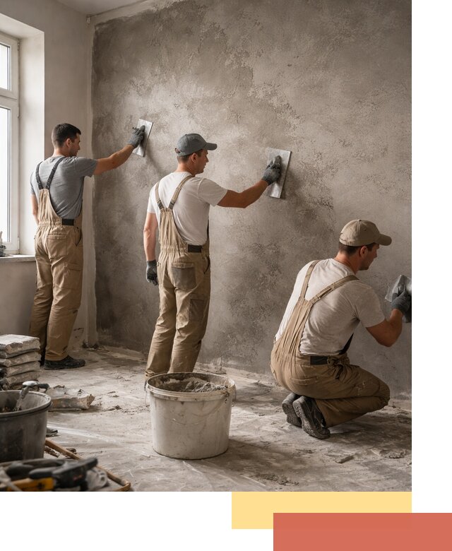 Декоративная штукатурка под бетон в Белорецке для стен и потолков