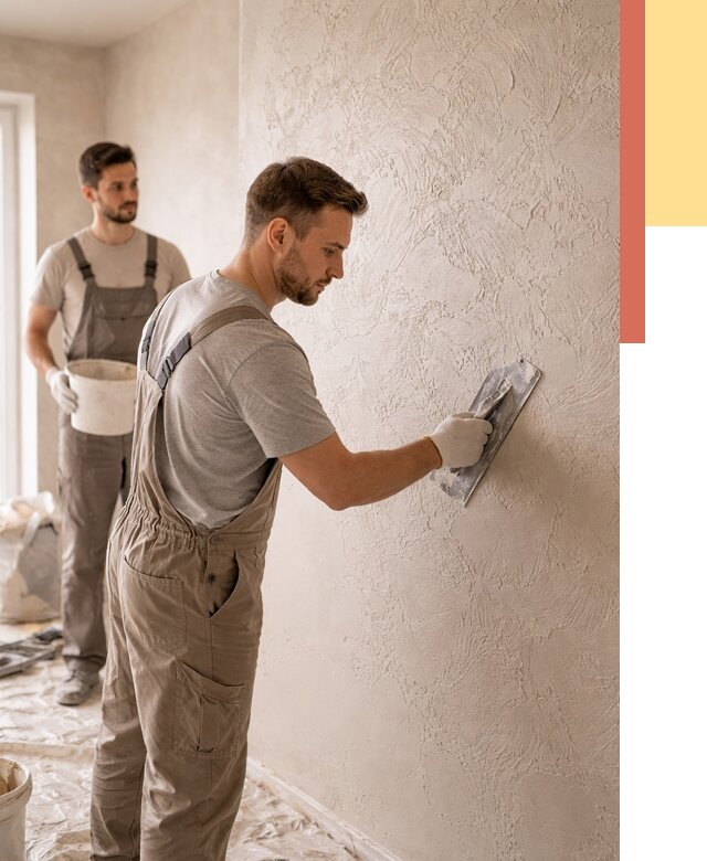 Фактурная штукатурка стен в Белорецке от 4258 руб./м² — заказать под ключ | ОТДЕЛОЧНИК-Блр