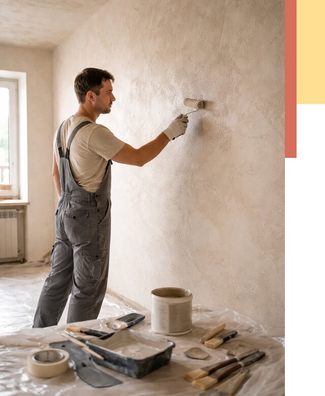 Нанесение лессирующей краски по декоративке в Белорецке от 1774 руб. | ОТДЕЛОЧНИК-Блр