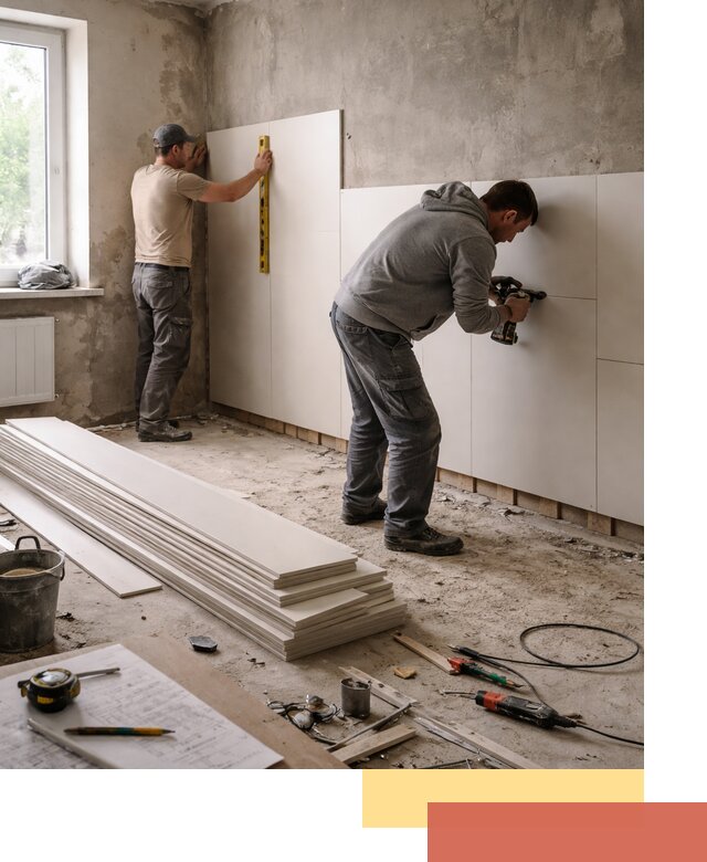 Монтаж ПВХ панелей на стены в Белорецке качественно и быстро