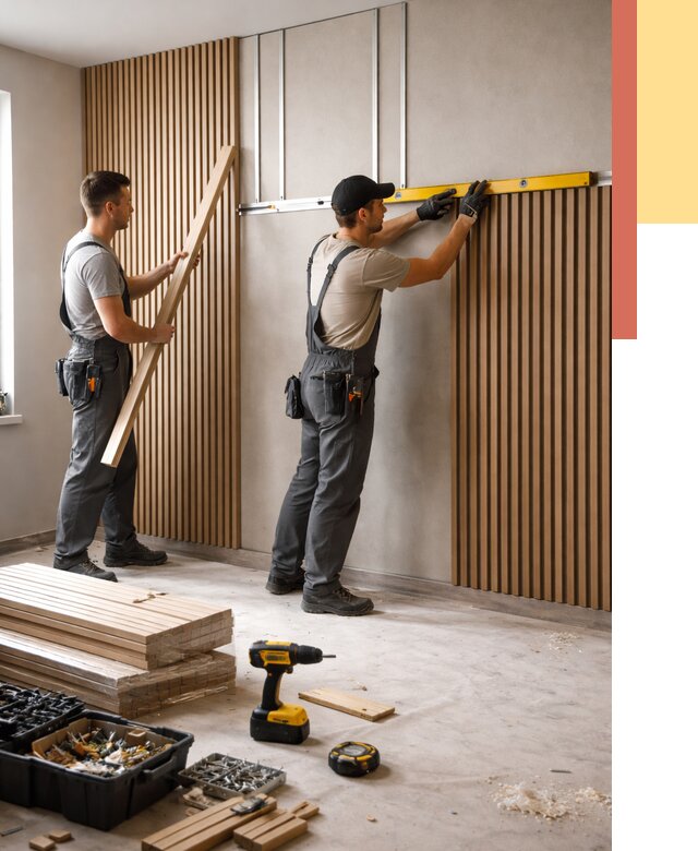 Монтаж реечных панелей на стены в Белорецке от 1216 руб. — быстро и недорого | ОТДЕЛОЧНИК-Блр