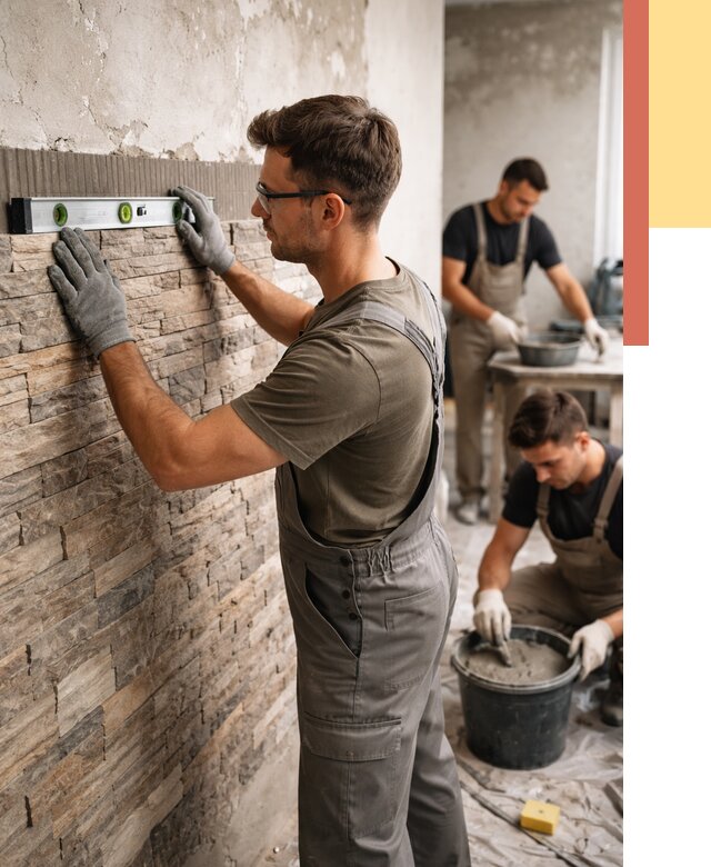 Монтаж искусственного камня в Белорецке от 4562 руб. под ключ | ОТДЕЛОЧНИК-Блр