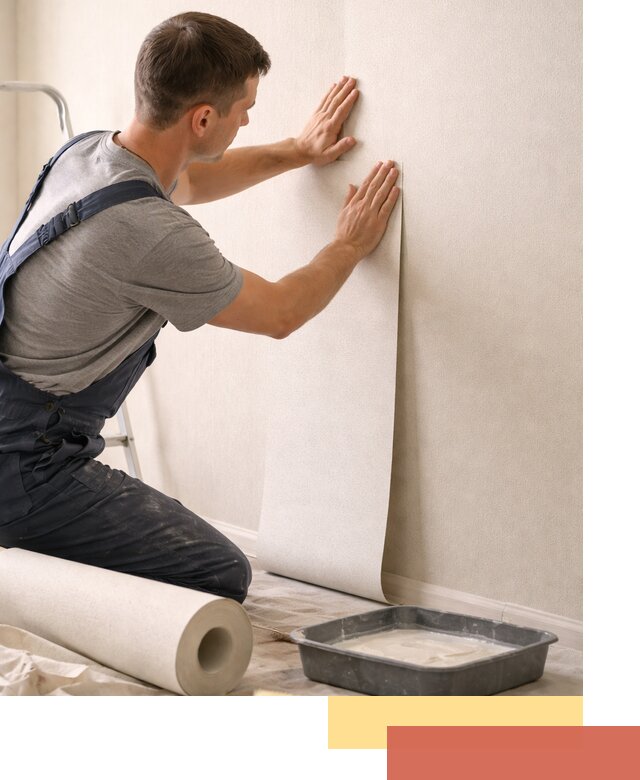 Поклейка флизелиновых обоев в Белорецке качественно и быстро