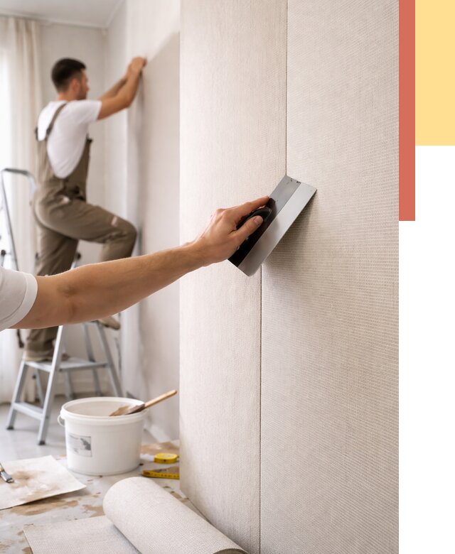 Поклейка текстильных обоев в Белорецке от 4562 руб. под ключ | ОТДЕЛОЧНИК-Блр