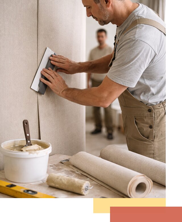 Поклейка текстильных обоев в Белорецке профессионально и аккуратно