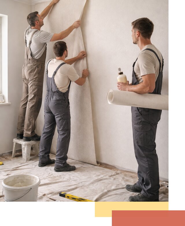 Оклейка стен обоями в Белорецке — качественно и профессионально