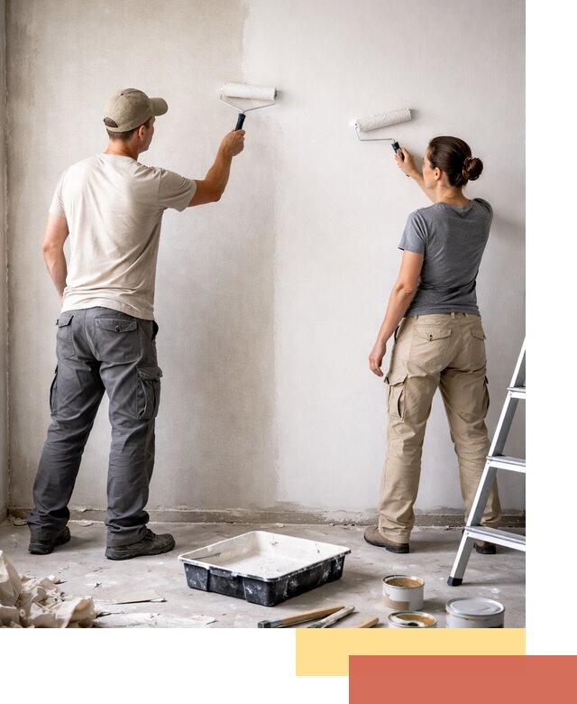 Окраска стен по стеклохолсту в Белорецке качественно и долговечно