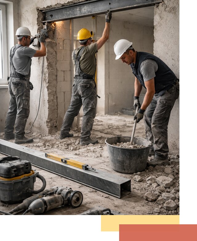 Создание проемов в стенах и несущих конструкциях в Белорецке