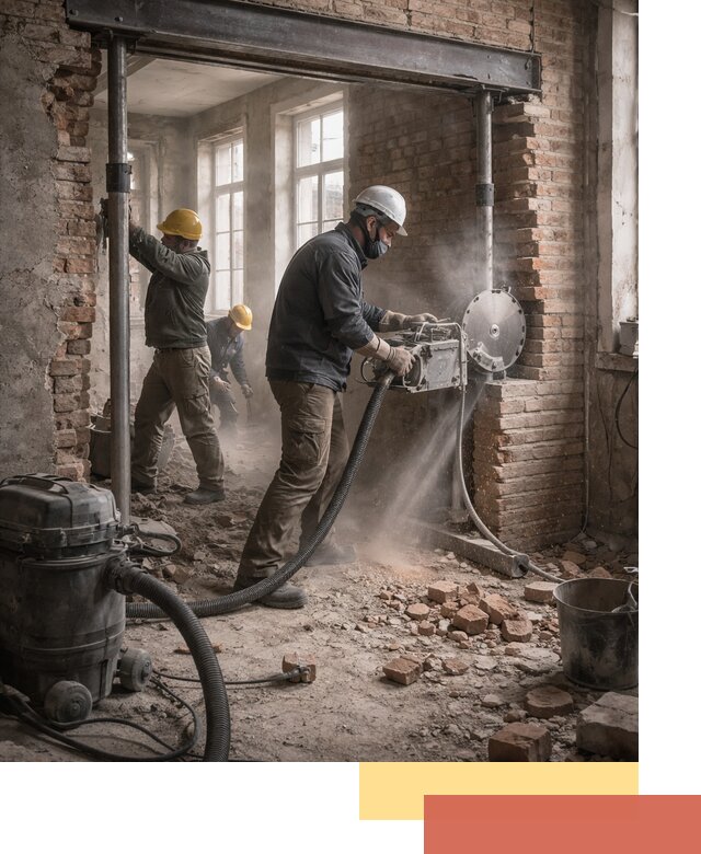 Прорезка проема в стене под дверной или оконный проем в Белорецке