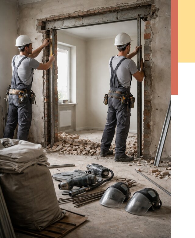 Расширение дверного проема в Белорецке от 12671 руб. под ключ | ОТДЕЛОЧНИК-Блр