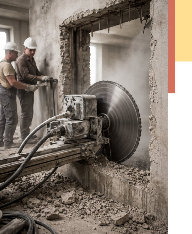 Алмазная резка проемов в Белорецке от 4562 руб. быстро и недорого | ОТДЕЛОЧНИК-Блр