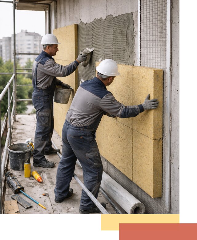 Утепление стен зданий и домов в Белорецке качественно и надежно