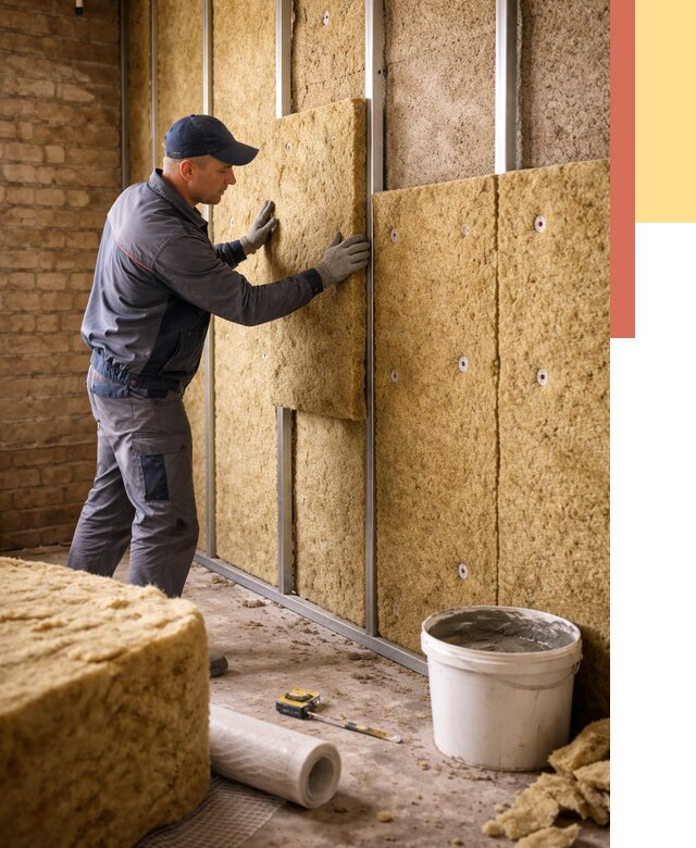 Утепление стен минватой в Белорецке от 1368 руб./м2 — недорого и быстро | ОТДЕЛОЧНИК-Блр