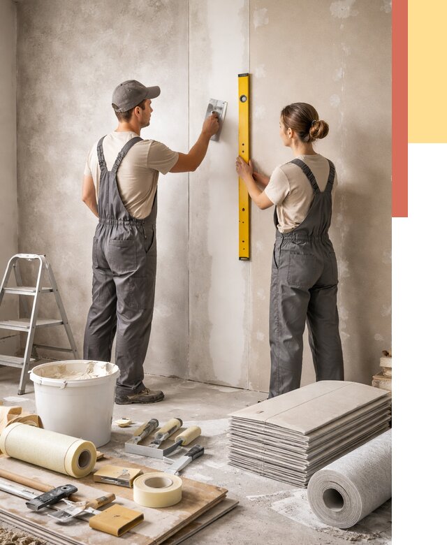 Отделка стен в Белорецке от 1521 руб/м² — недорого, быстро, под ключ | ОТДЕЛОЧНИК-Блр