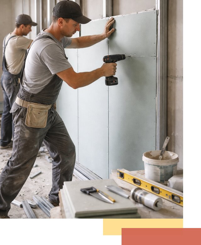 Кладка влагостойких перегородок ПГП в Белорецке