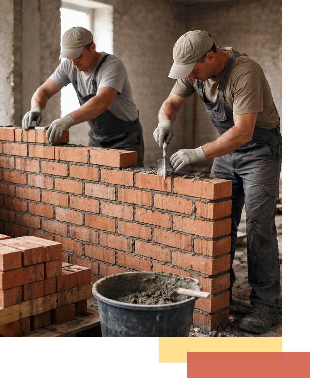 Кладка кирпичных перегородок под ключ в Белорецке