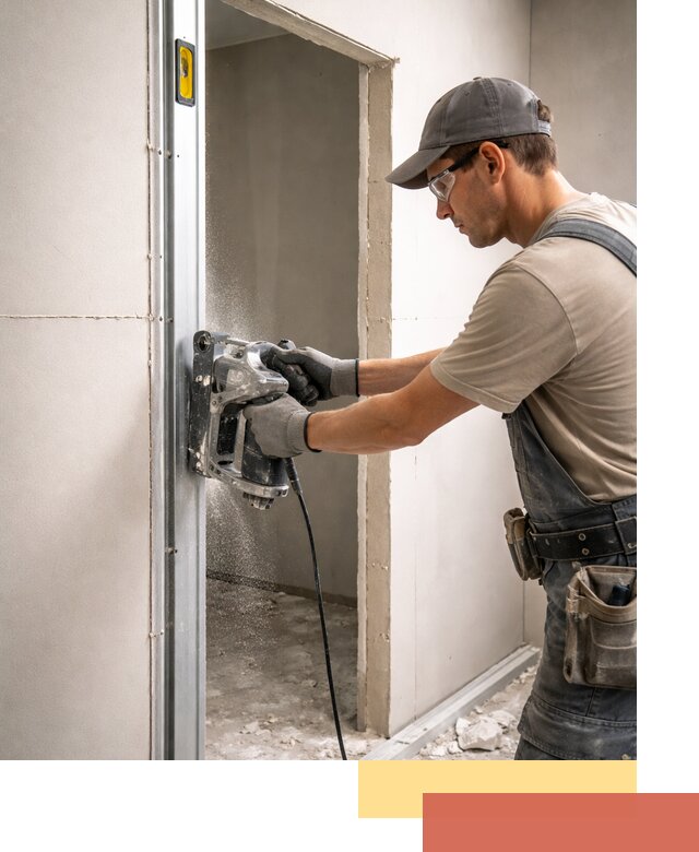 Устройство дверного проема в перегородке в Белорецке