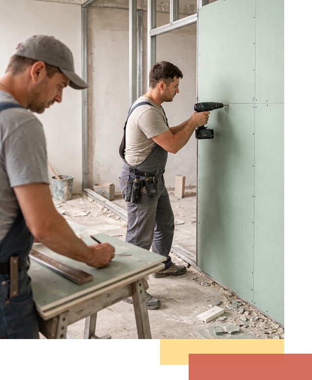 Перегородки из влагостойкого гипсокартона под ключ в Белорецке