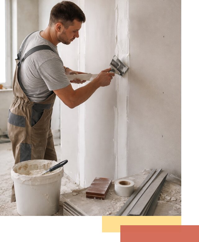 Шпаклевка перегородок из гипсокартона в Белорецке качественно и быстро