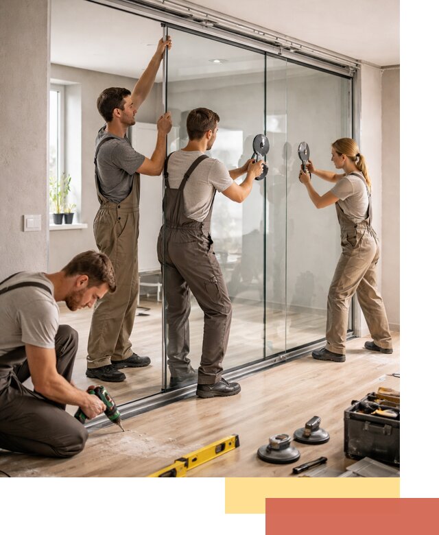 Изготовление стеклянных перегородок на заказ в Белорецке