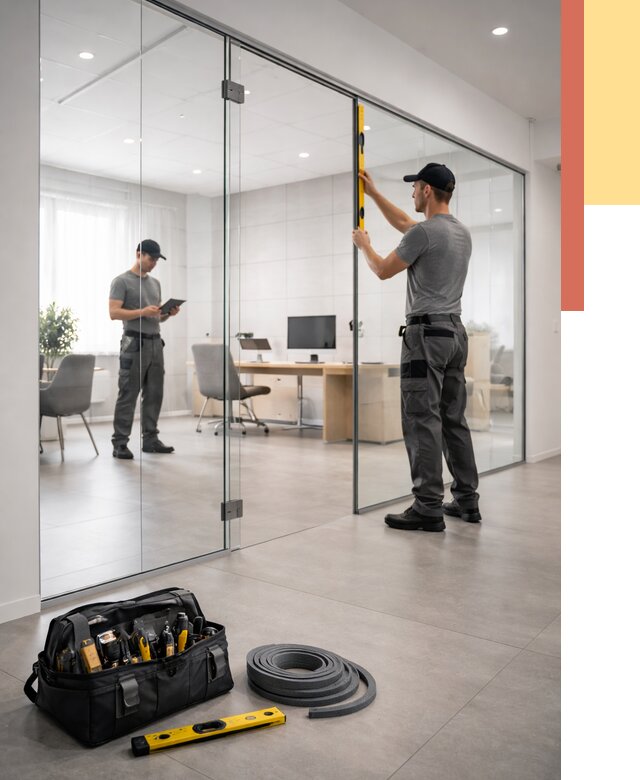 Цельностеклянные перегородки под ключ в Белорецке от 9630 руб. — монтаж и цены | ОТДЕЛОЧНИК-Блр