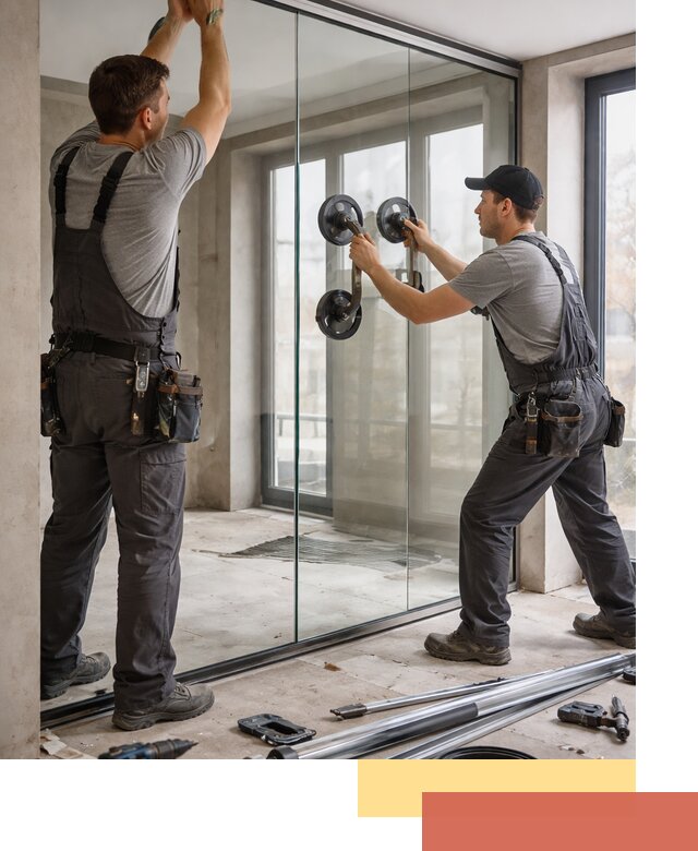 Цельностеклянные перегородки под ключ в Белорецке