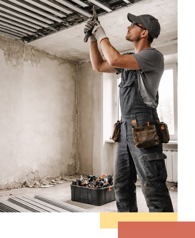 Демонтаж реечного потолка в Белорецке быстро и аккуратно