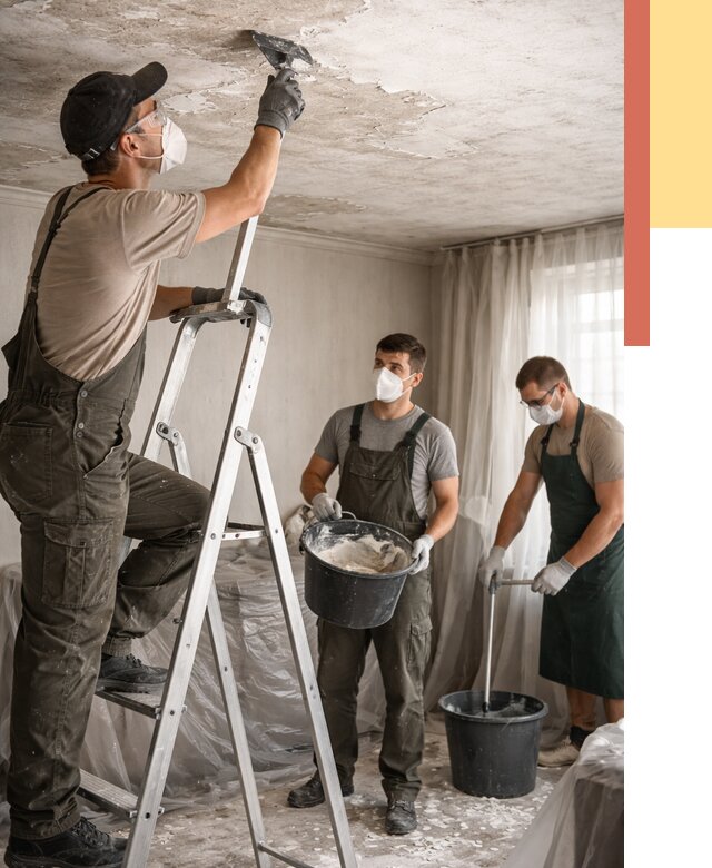 Удаление побелки с потолка в Белорецке от 2534 руб. быстро и недорого | ОТДЕЛОЧНИК-Блр