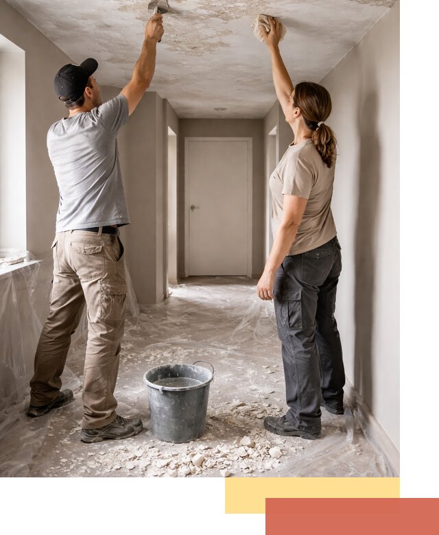 Удаление побелки с потолка в Белорецке — быстро и аккуратно