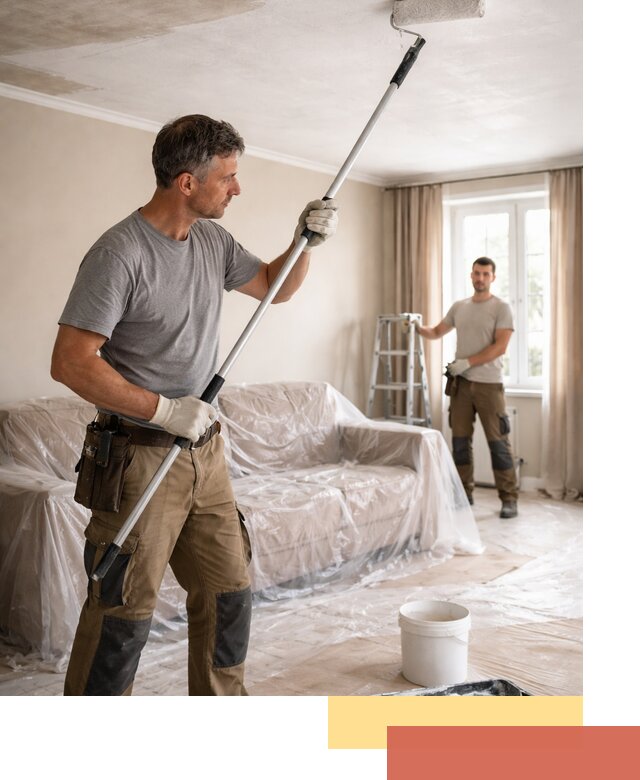 Грунтовка потолка в Белорецке — подготовка под покраску и отделку