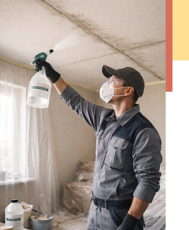 Антисептическая обработка потолка в Белорецке от 2534 руб. | ОТДЕЛОЧНИК-Блр