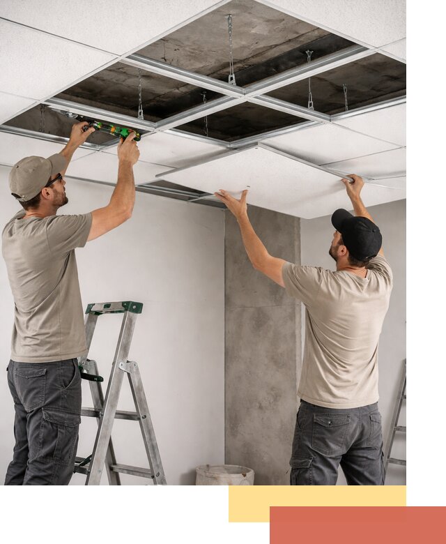 Монтаж потолка Армстронг под ключ в Белорецке