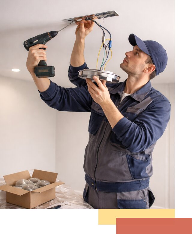 Установка люстры в натяжной потолок в Белорецке