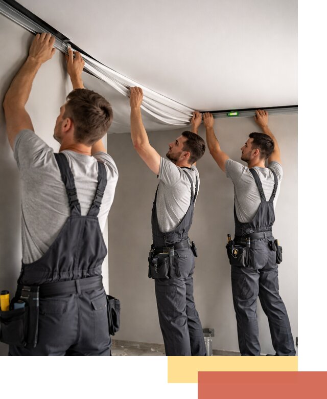 Теневые натяжные потолки в Белорецке: монтаж и отделка быстро и качественно