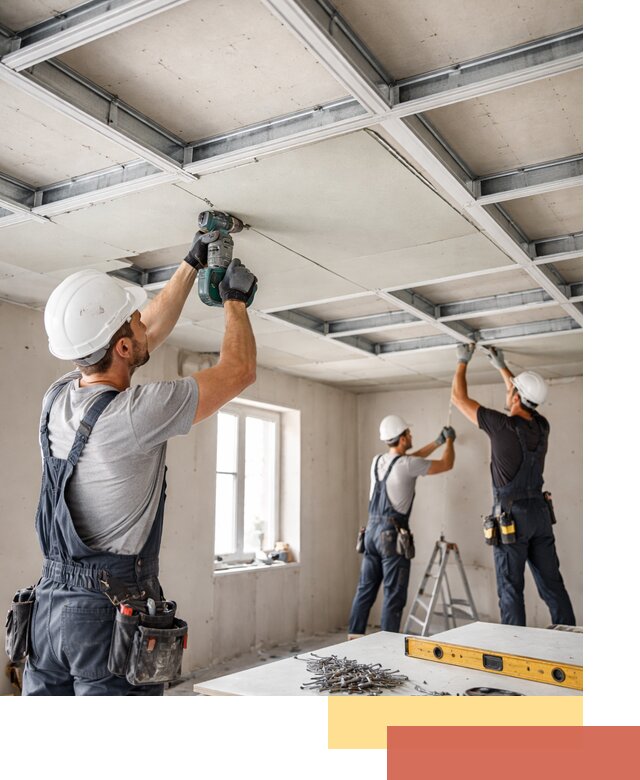 Кессонный потолок из гипсокартона под ключ в Белорецке