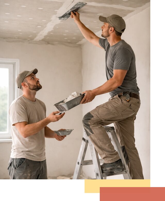 Шпаклевка потолка из гипсокартона в Белорецке качественно и быстро