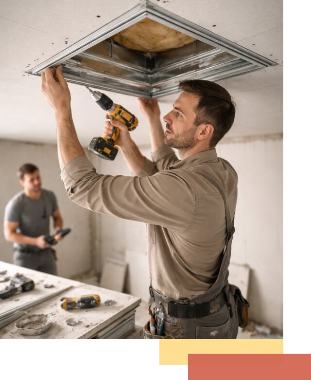 Монтаж люка в потолок из ГКЛ в Белорецке