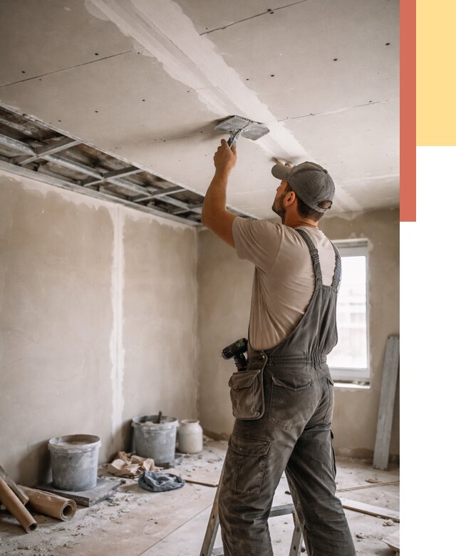 Ремонт потолка из гипсокартона в Белорецке от 659 руб./м² — быстро и недорого | ОТДЕЛОЧНИК-Блр