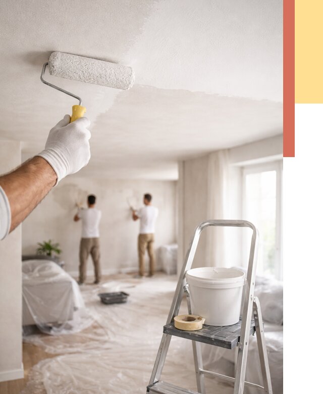 Покраска потолка акриловой краской в Белорецке от 2534 руб. | ОТДЕЛОЧНИК-Блр