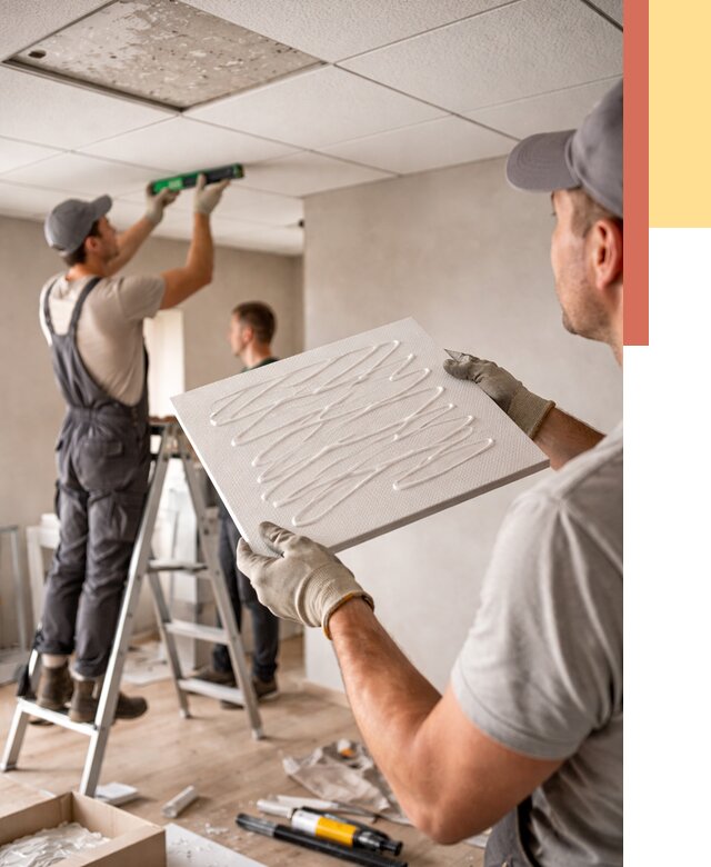 Монтаж потолочной плитки в Белорецке от 4562 руб. — быстро и недорого | ОТДЕЛОЧНИК-Блр