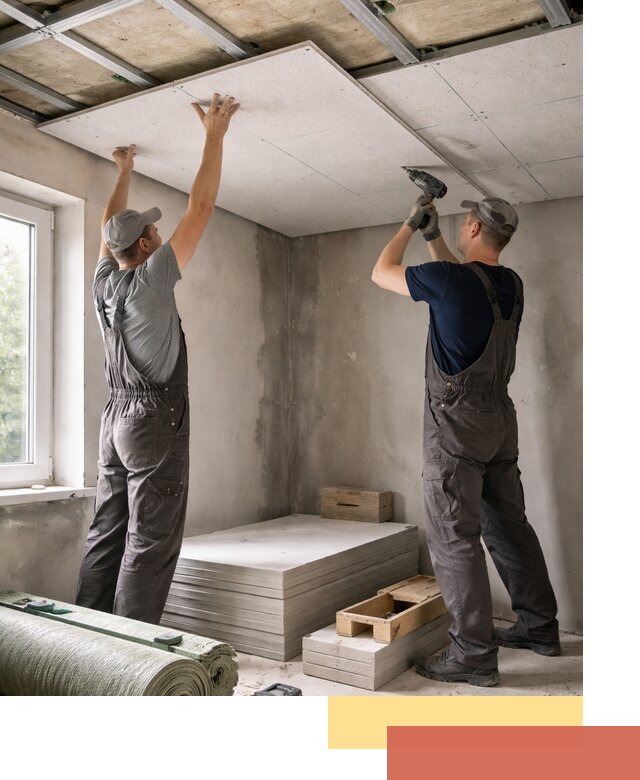 Шумоизоляция потолка панелями ЗИПС в Белорецке